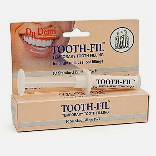 Temporary dental tooth filling - temporary,