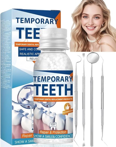 Temporary tooth filling repair - temporary,