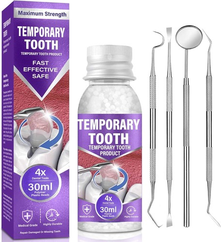 Temporary tooth filling repair - temporary,