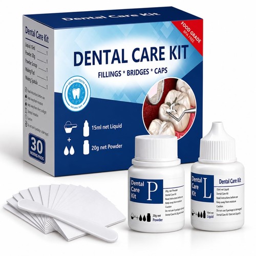 Tooth repair kit for - tooth,