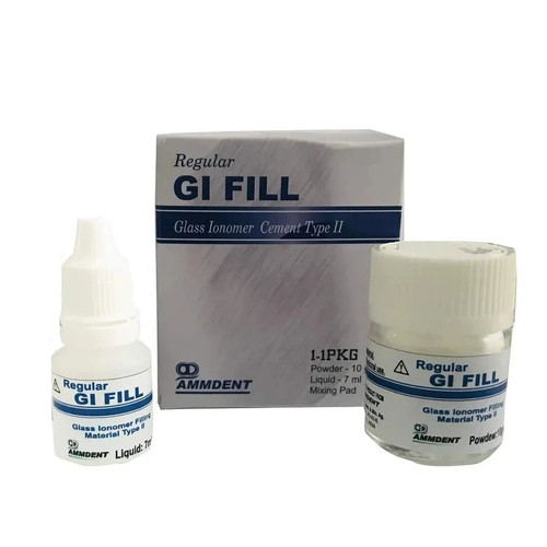 Ammdent permanent white teeth - white,