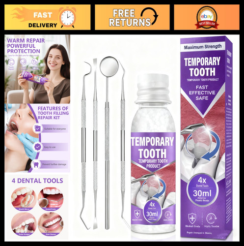 Tooth repair kit temporary - tooth,